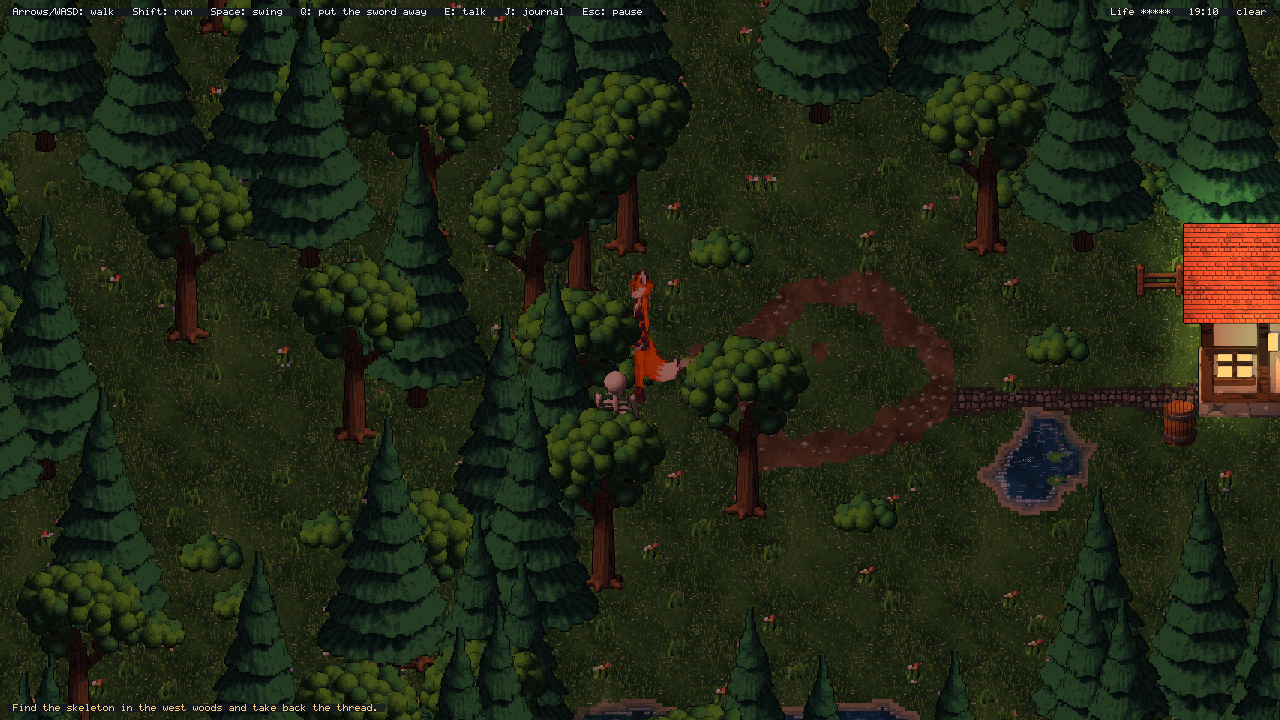 The skeleton in the west woods